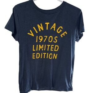 Crazy Dog T-Shirts Vintage 1970s Limited Edition Heather Gray Graphic Tee Medium